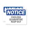 Signmission Cholera Quarantine Keep Out! OSHA Notice Sign, Plastic, 10in W x 7in L, 2PK OS-2PACK-NS-P-710-L-10594 - alternate 1